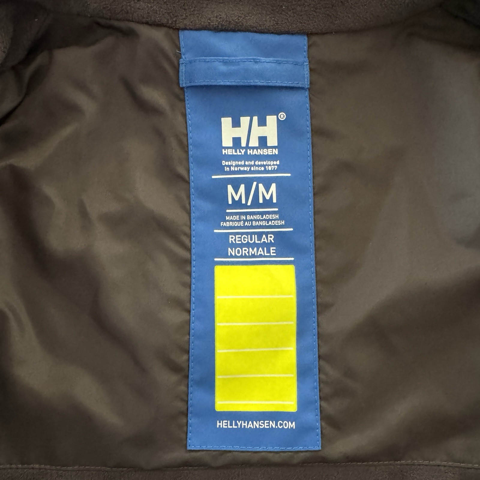 Helly Hansen Jacket Mens Medium Blue Crew Midlayer Soft Shell Fleece Sailing