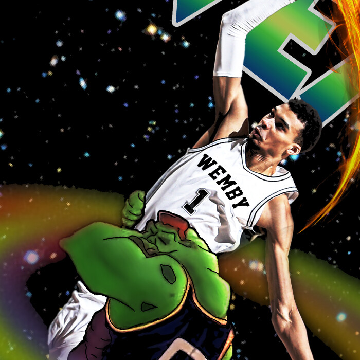 Victor Wembanyama Wemby Space Jam Monstar Dunk 90’s Vintage Style T-Shirt