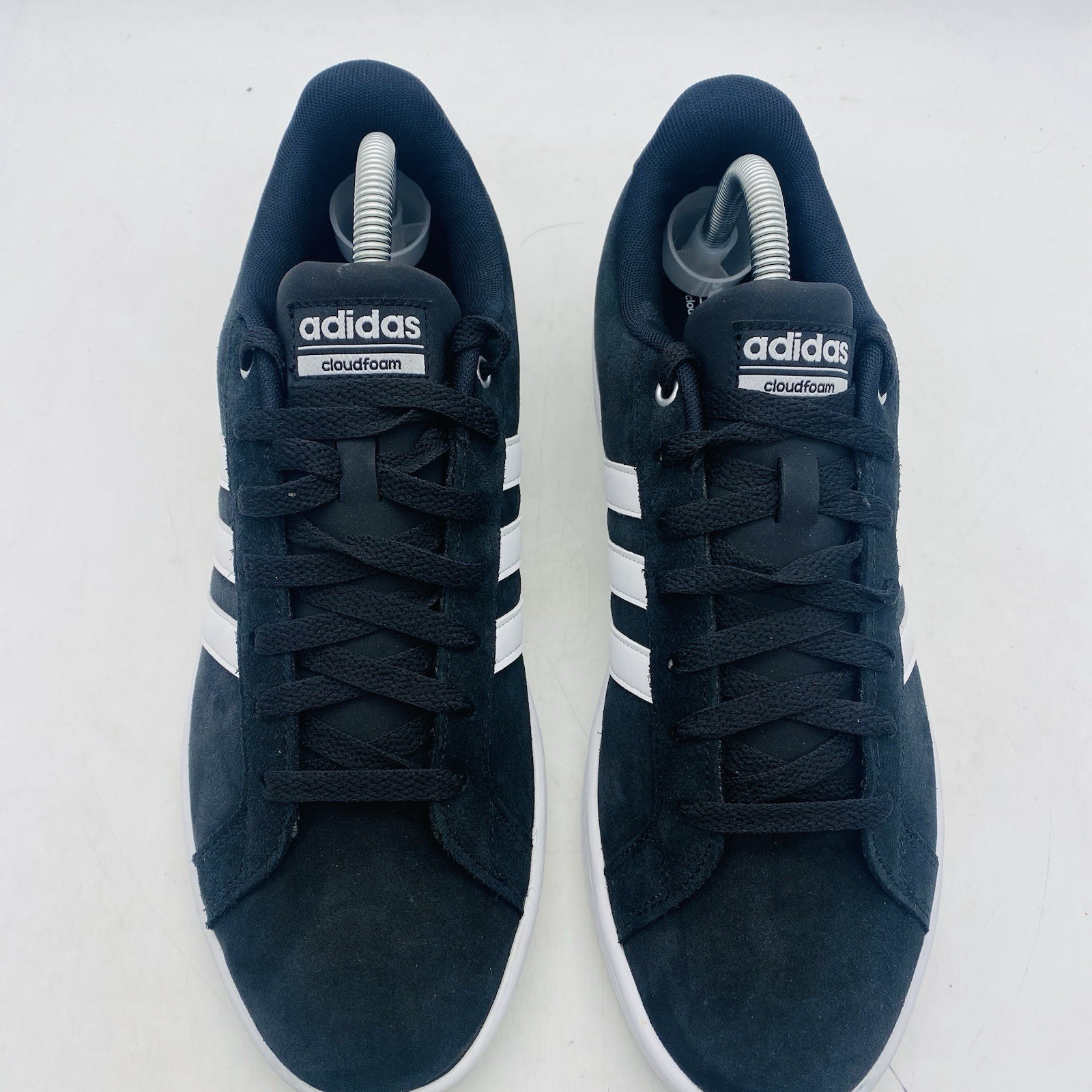 adidas CloudFoam Advantage Shoes Men’s Size 8.5 Black Suede Trainer Shoe B74226