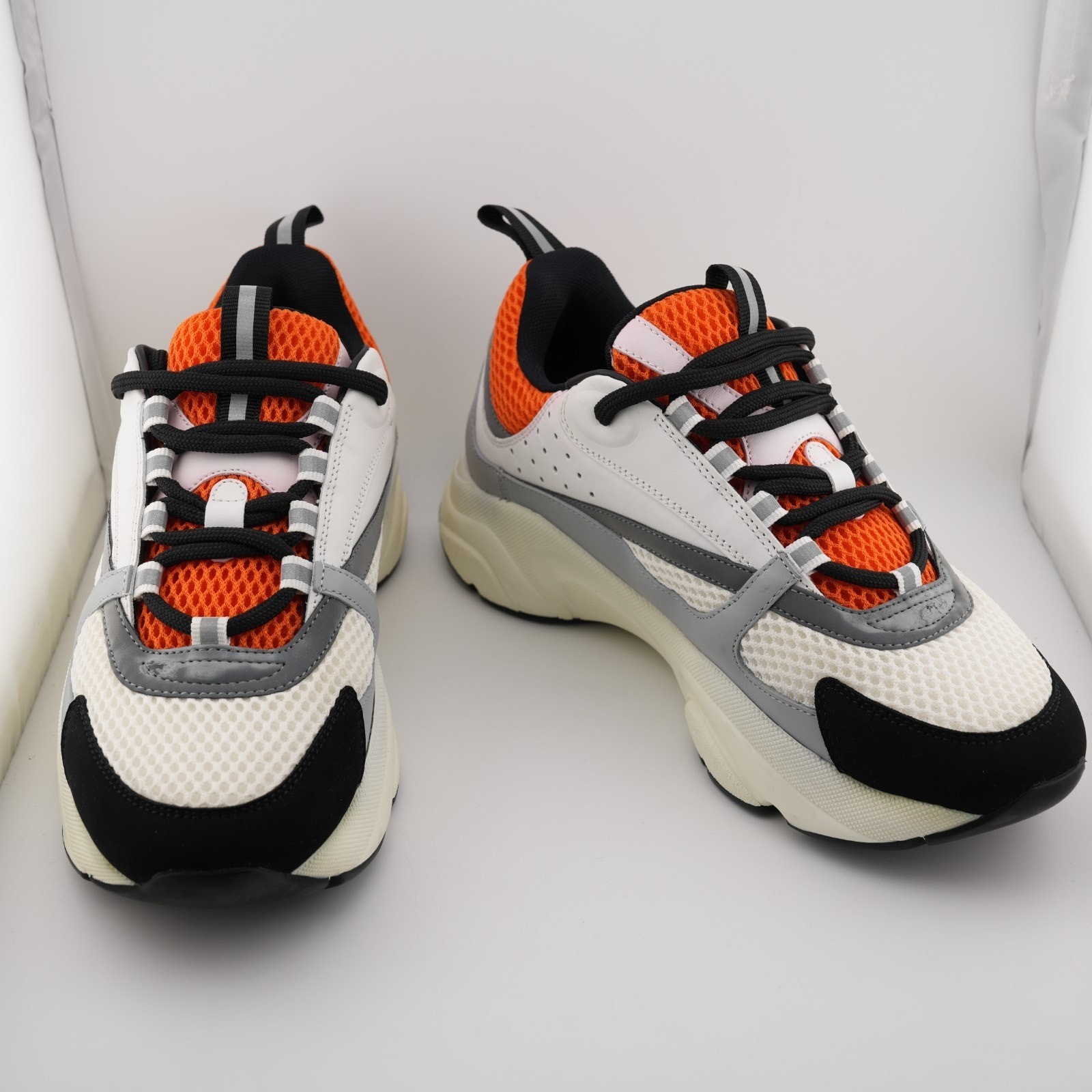 Dior B22 ‘White Grey Red’ Leather Mesh Sneaker Men 6
