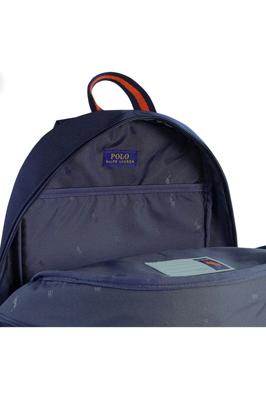 Set Of 3 Pcs., Polo Ralph Lauren Durable Navy Backpack & Lunch Box &Pencil Pouch
