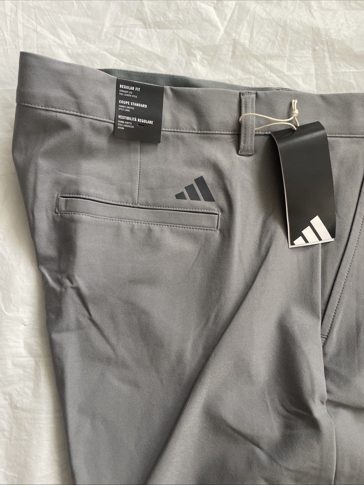 Adidas Mens Ultimate 365 Gray Golf Pants Tag Sz. 32X32 Measures 34WX32L See De