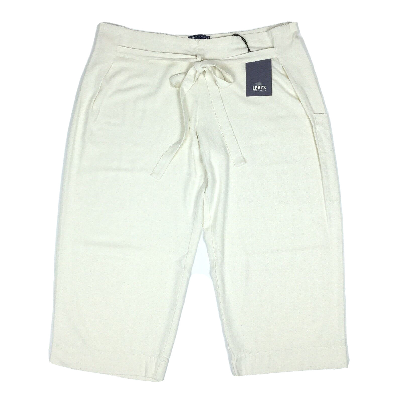 Levi’s Made & Crafted Women’s Drawstring Beach Pants 100% Silk Size 2 W29 Medium