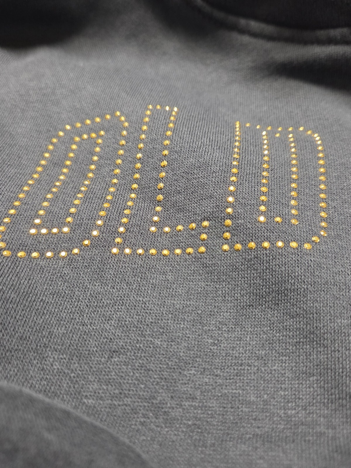 OLD NAVY set of 2 Black Gray Logo Sweaters, Girls Large 10-12