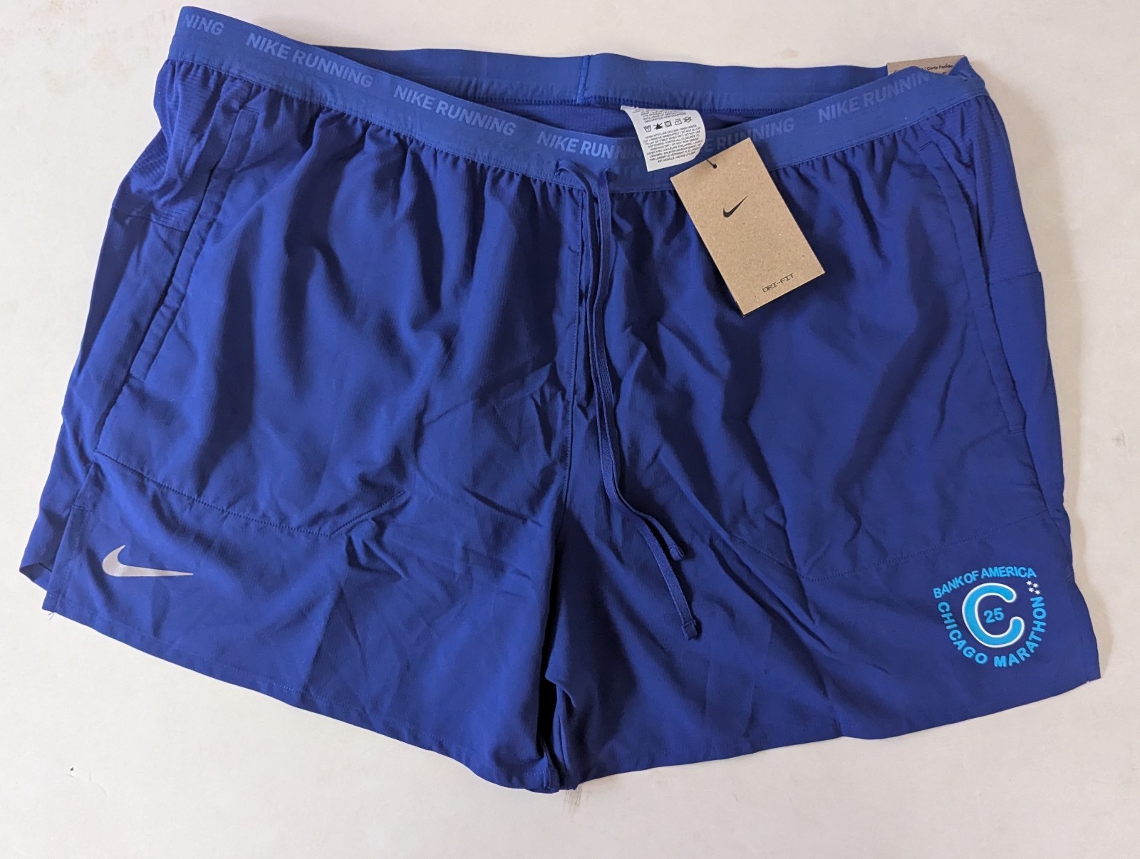 Nike Stride 5″ Chicago Marathon HQ4204 539 man blue shorts M L 2XL Brand New