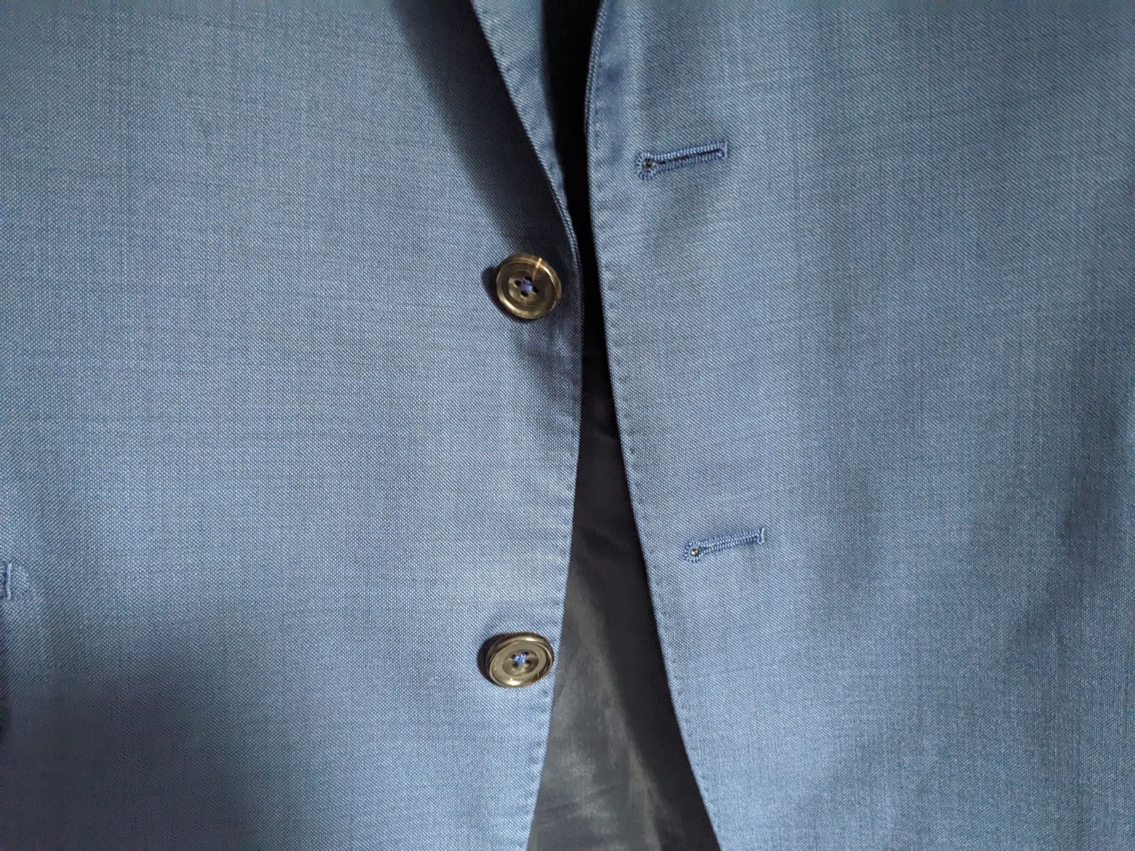 M.J. Bale Sakuro Denim Suit Jacket 46/40 Full Canvas Made in Japan VBC Wool