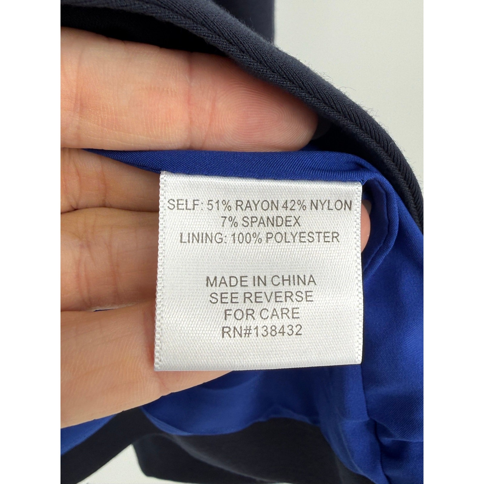 ModCloth Stretch Knit One Button Blazer Navy Blue 2X Plus Size NWT Office Career