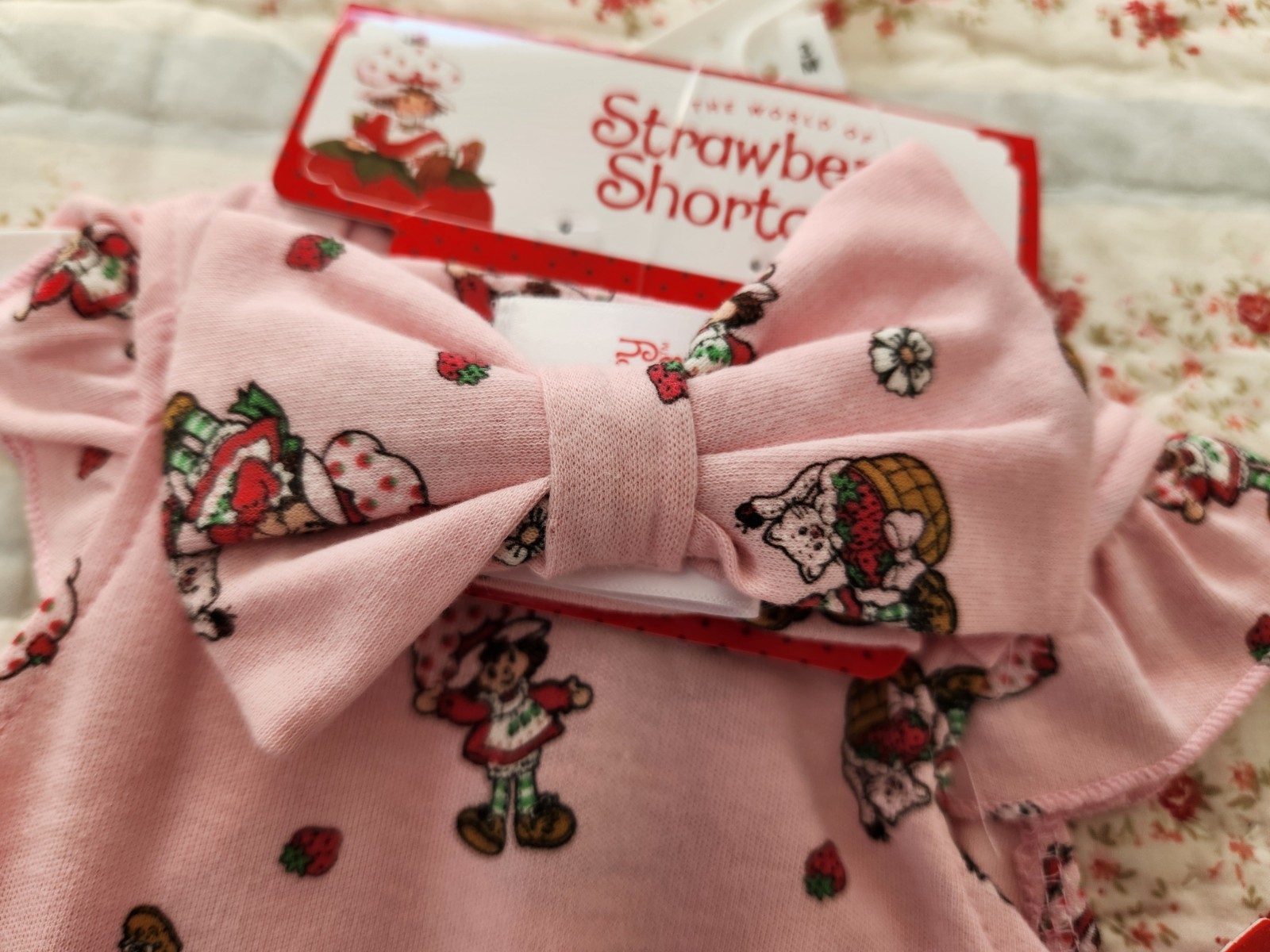 NWT STRAWBERRY SHORTCAKE 3M, 6M & 9M BABY 3-PC SET