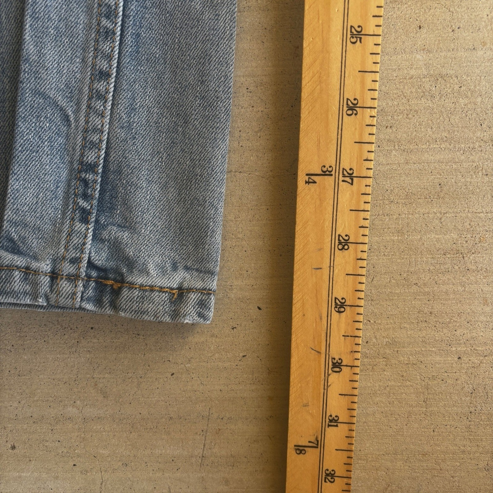 Y2K Levi’s 527 Jeans Mens 30×30 Blue Light Wash Slim Bootcut Denim Distressed