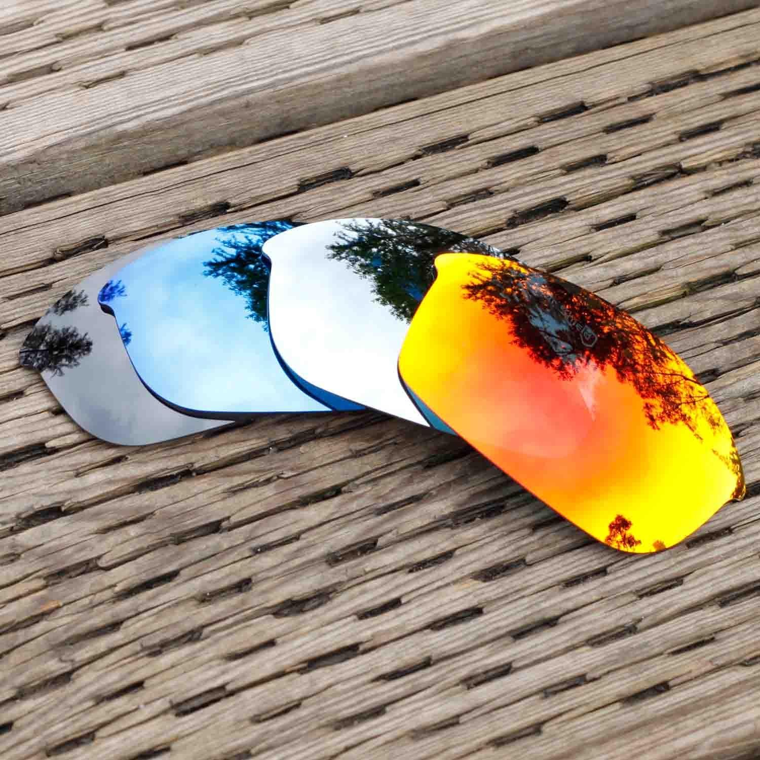 Walleva Replacement Lenses for Oakley Flak Jacket Sunglasses – Multiple Options
