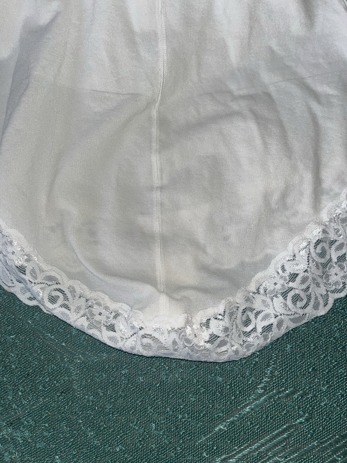 Samsara Body Shaper XL Cachetero White Lace Bodysuit Shapewear Teddy Cheeky