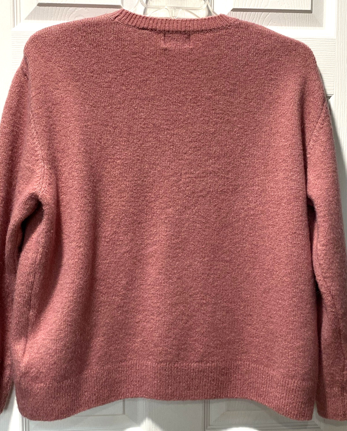 Superdry Pullover Sweater Top Pink Round Neck Long Sleeve Soft Warm Cozy Size L