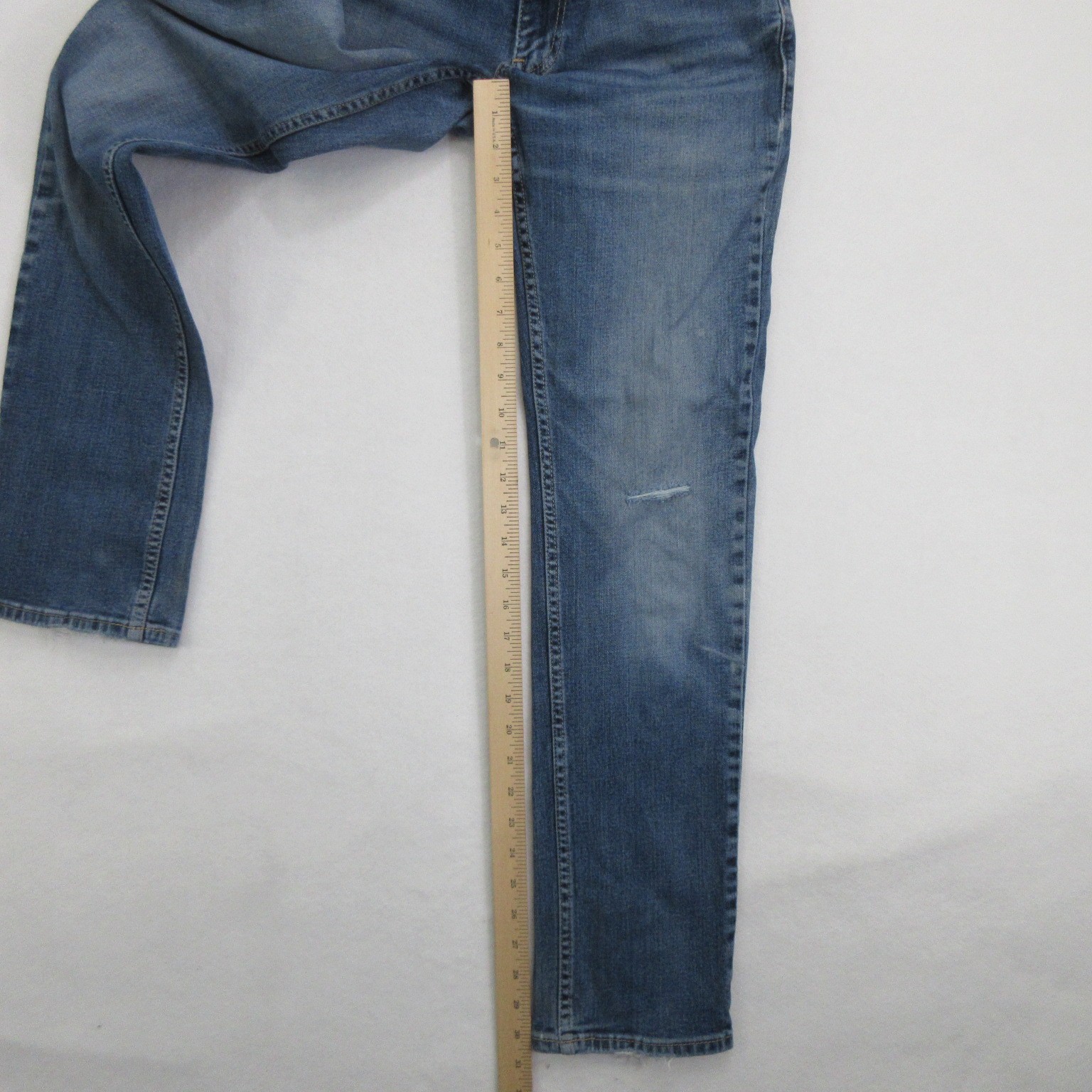 Hollister Men Jeans 29×32 Slim Straight Epic Flex Medium Wash Blue Stretch