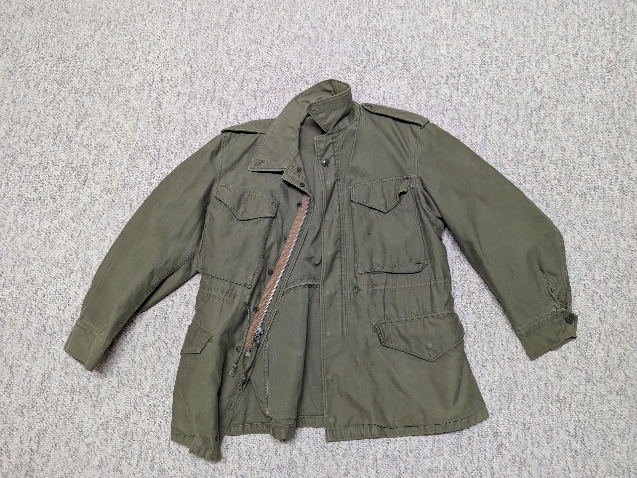 vintage m1943 us army 40 field jacket MILITARY green WWII korean war M43 coat