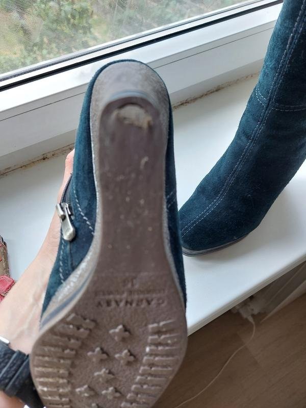 women carnaby boots turquoise suede 36.5