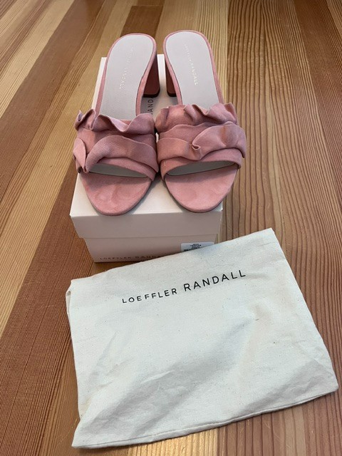 Loeffler Randall Neutral Suede Slides – Sz9 – EUC!
