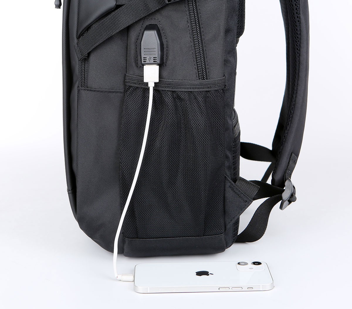 Black Laptop Backpack High-capacity Travel Bag Fashion School Business Outdoor