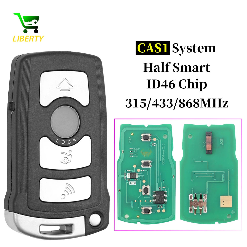 LX8766S ID46 Chip 315/433/868MHz CAS1 System Car Remote Key For BMW 7 Series