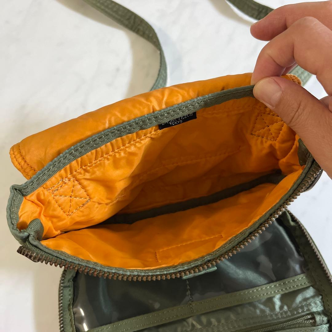 Porter Yoshida Tanker Shoulder Bag Sage Green Nylon Small Approx 7.9×5.1in Japan