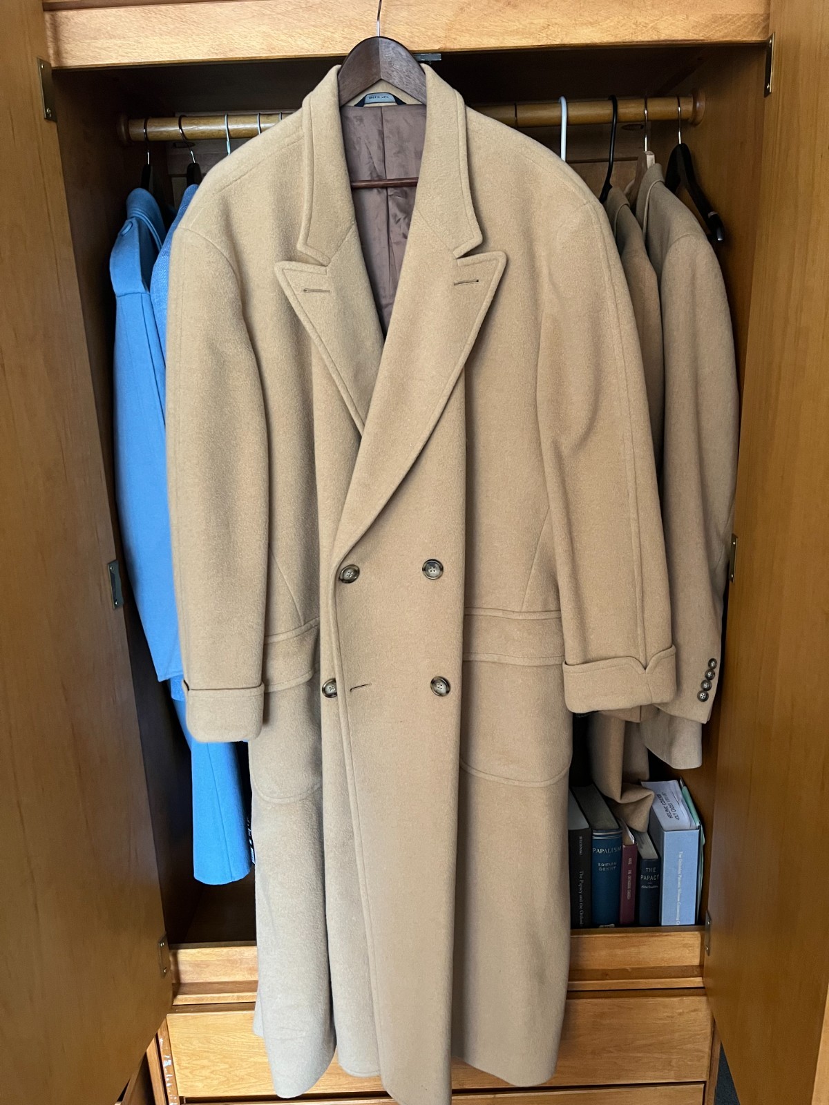 [Size 50] Brooks Brothers 100% CAMELHAIR Mens Overcoat [Double breasted]