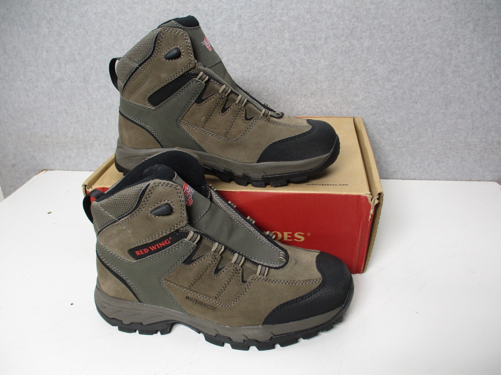 Red Wing Steel Toe Boots Waterproof 6670 Brown Work Mens Sz 11.5 D