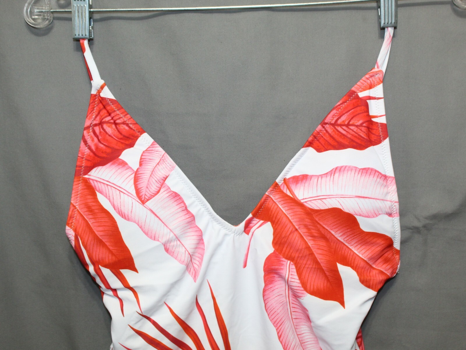 ZAFUL BIKINI womens 1 piece 82% Polyamide 18% Elasthane red/white size small NEW