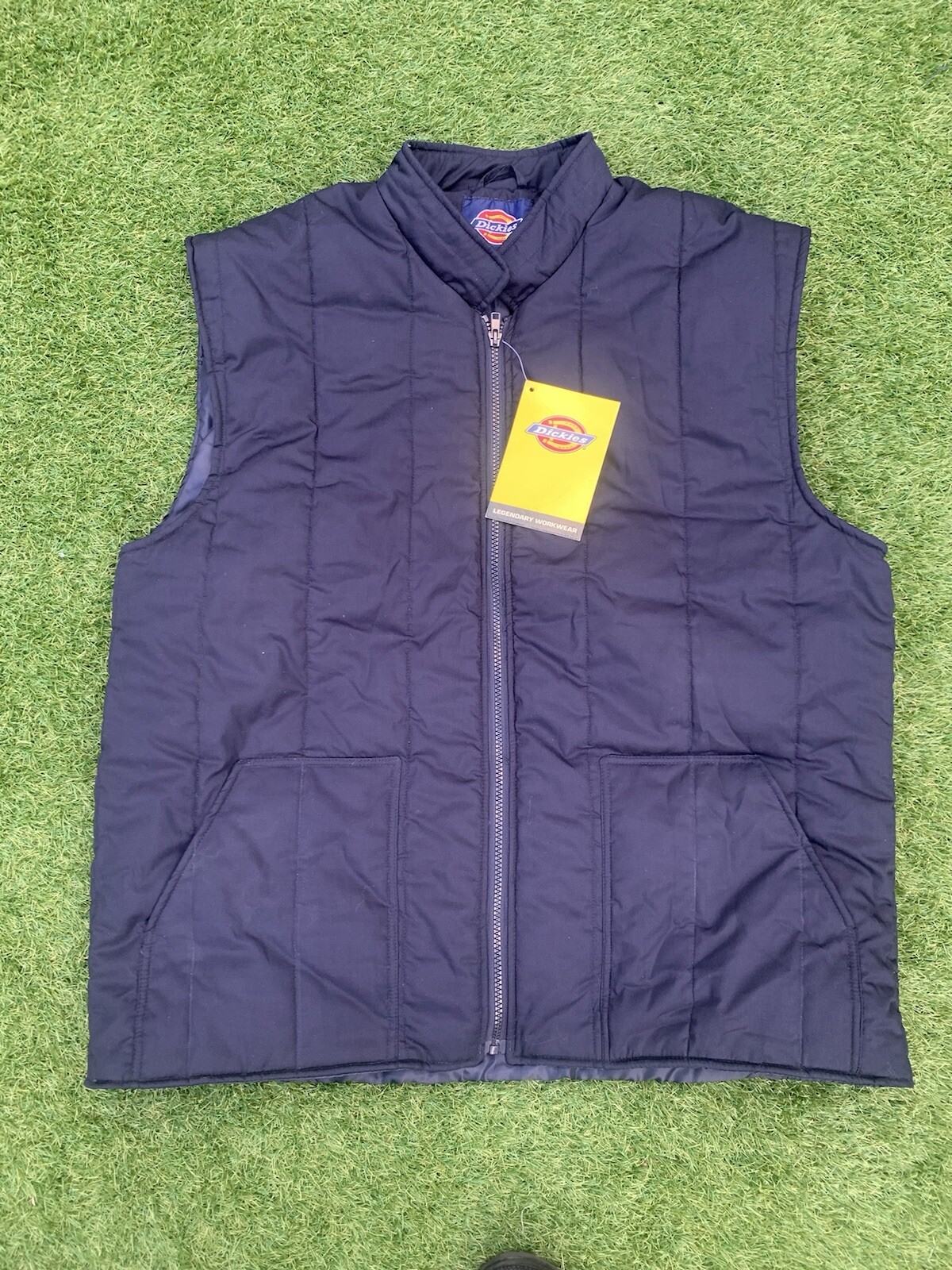 Dickies Gilet Bodywarmer Large Blue 50” Chest Bnwt Workwear Dewalt Makita
