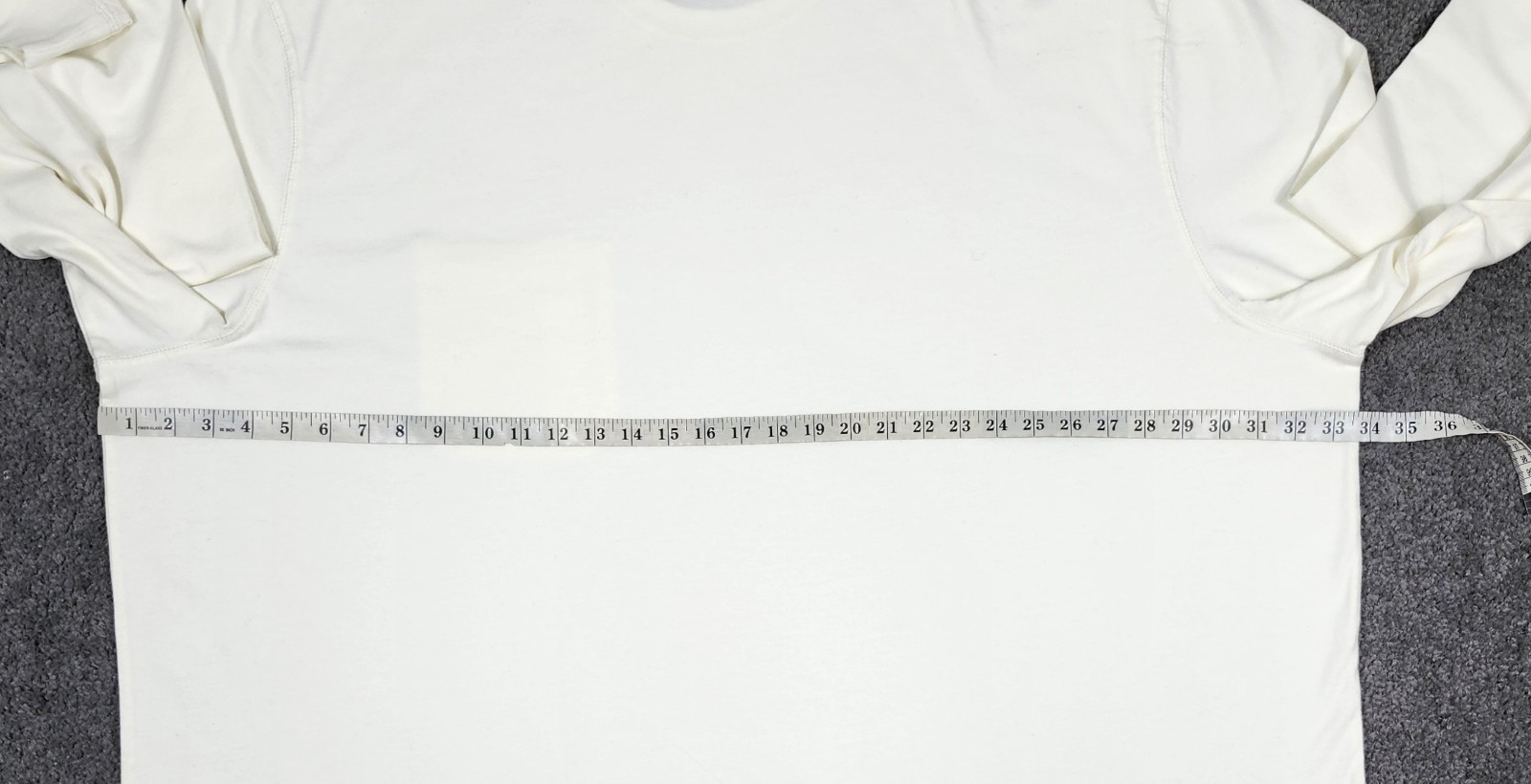 Men’s Crew Neck T Shirt 5XL Cream Goodfellow & Co Long Sleeve Big & Tall Cotton