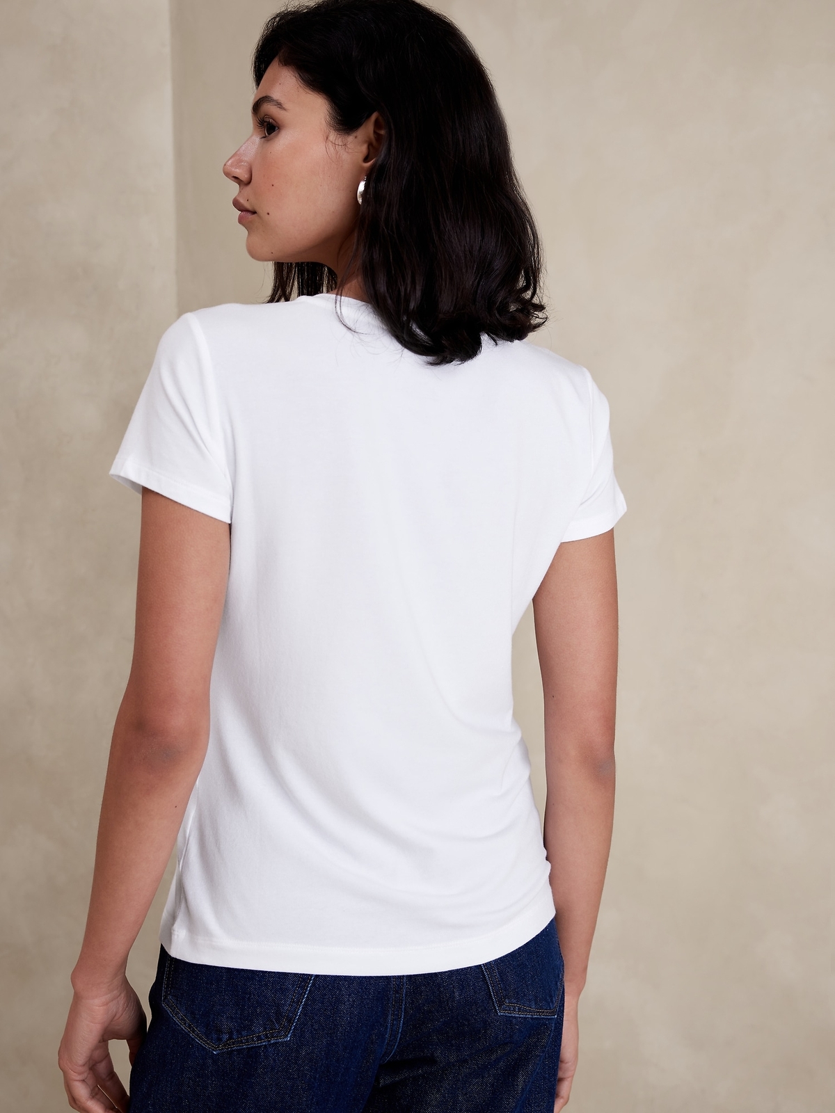 Banana Republic Timeless Tee T Shirt Top WHITE, BLACK or BLUE NEW XXS-XL/PS