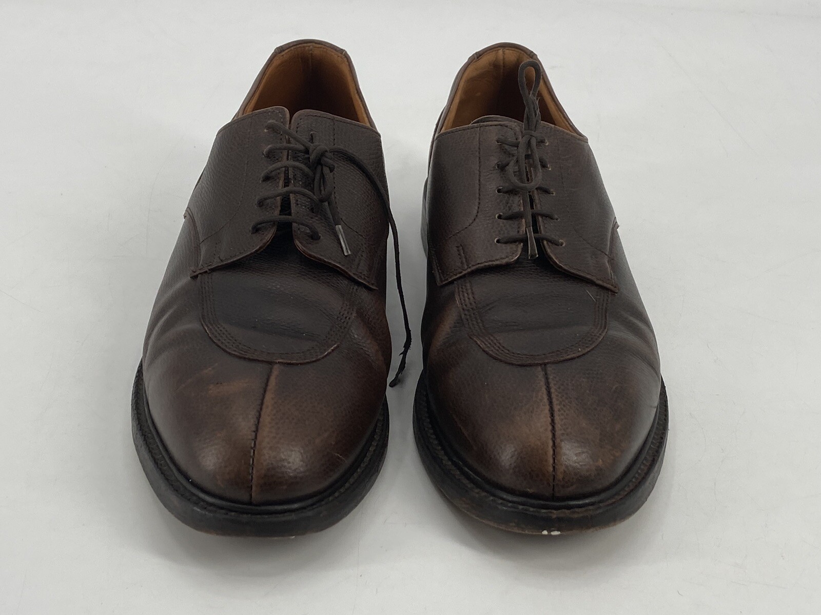 Bowen Men’s Oxford Dress Shoes Brown Leather Size 10 M Made in England