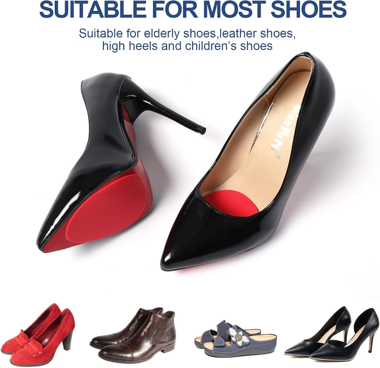 Shoe Sole Protector for Heels,Shoe Grips on Bottom of Shoes,anti Slip Shoe Grips