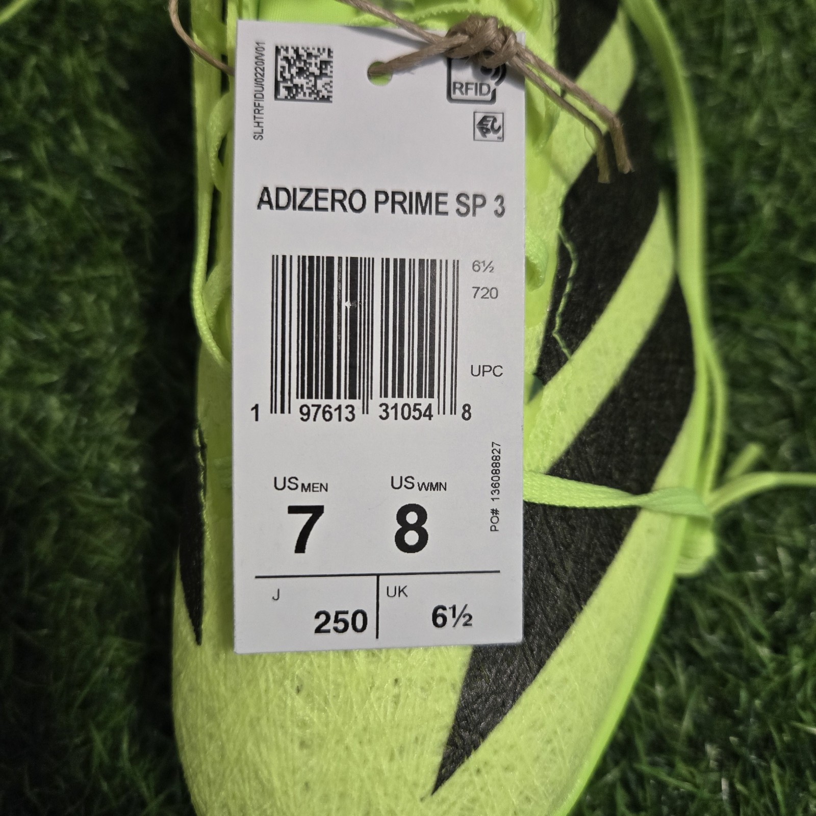 Adidas Adizero Prime SP 3 Strung Lucid Green Track Shoes IH5800 SZ Men 7 Women 8