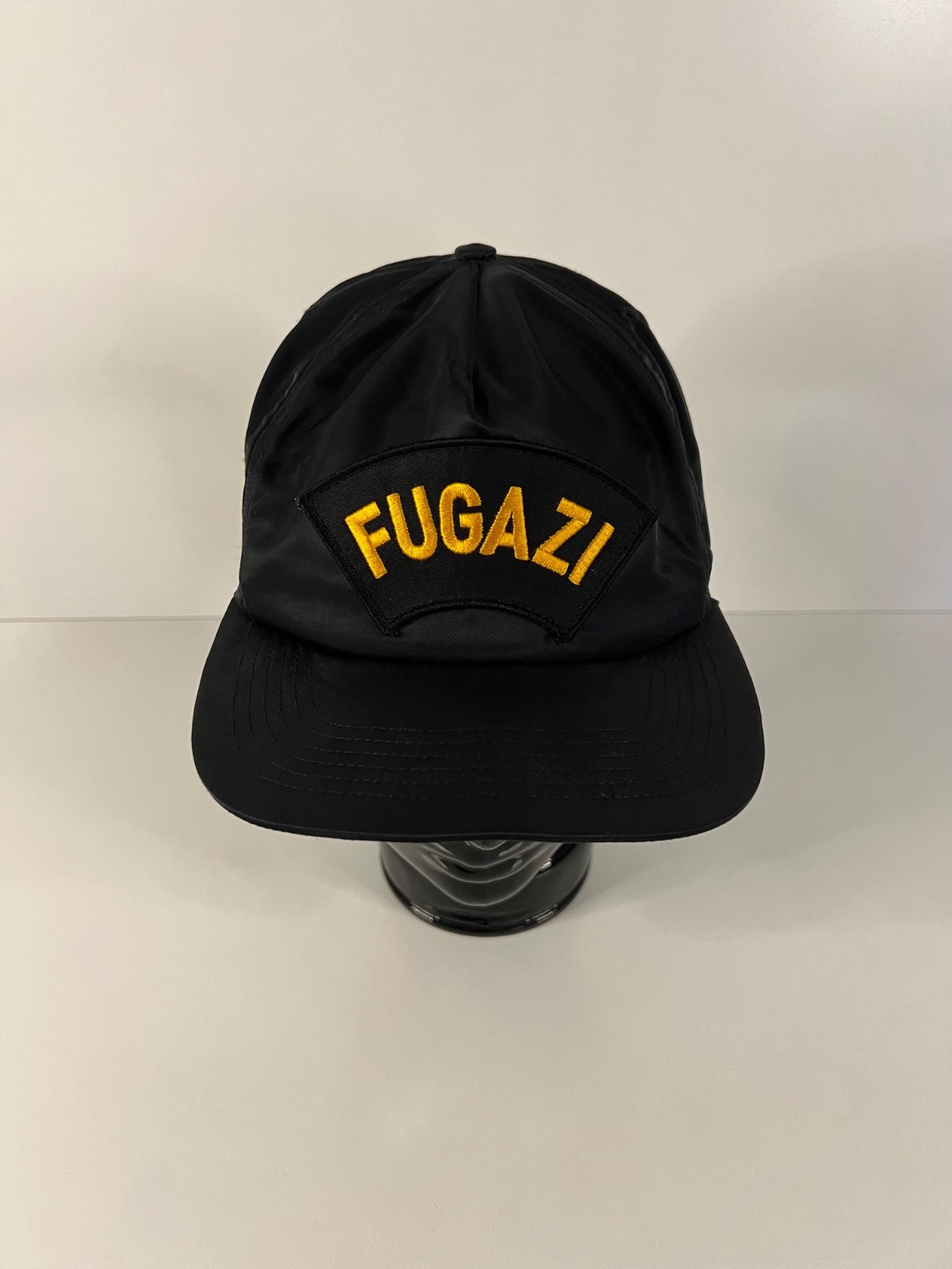 Supreme x Fugazi 5 Panel Nylon Hat Black SUPNY-15 FUGAZI HAT Adjustable Snap