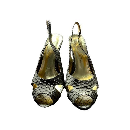 Jessica Bennett Brown Carp Pattern Pumps