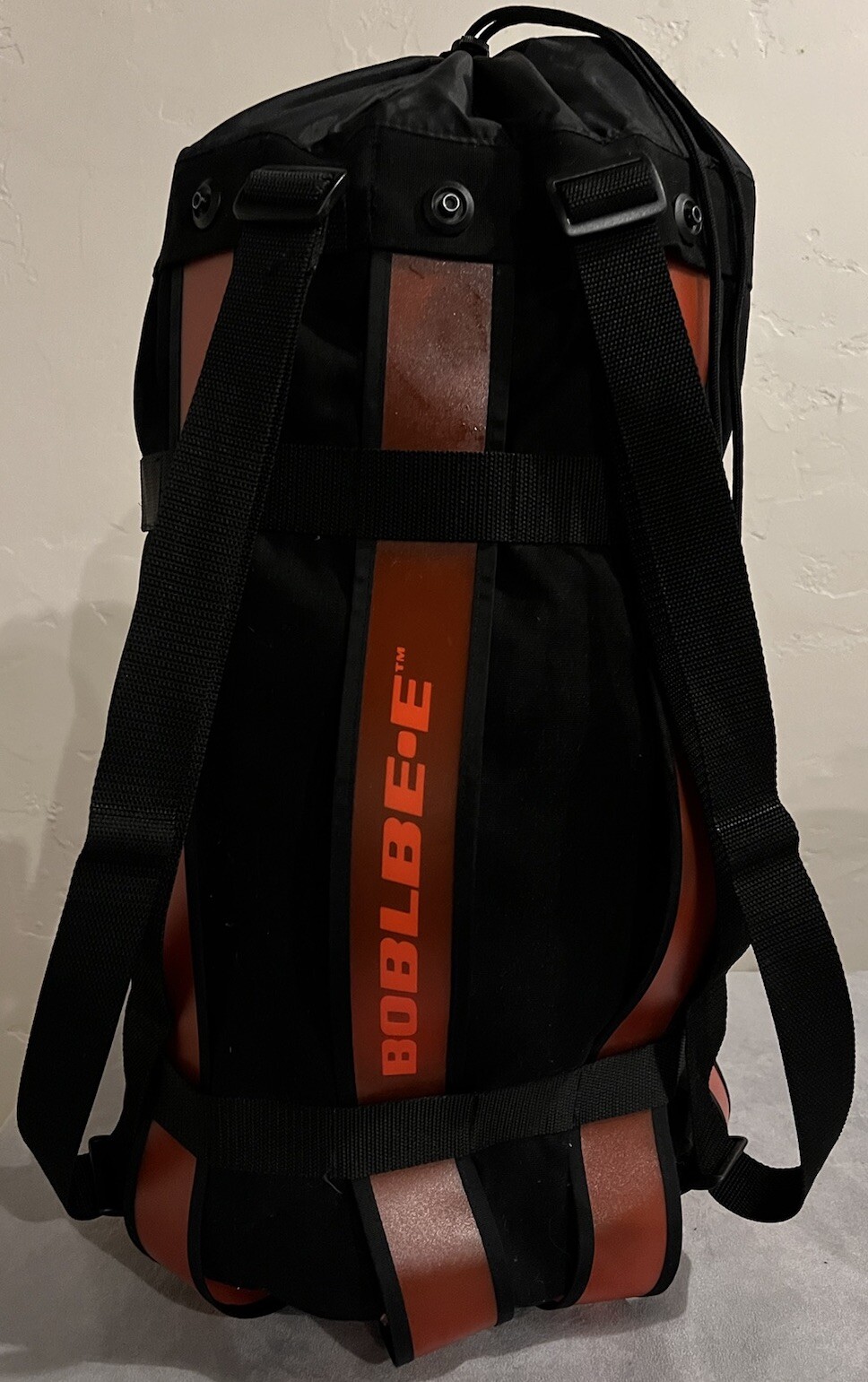 Boblbee XL Red & Black Duffel Backpack Messenger Bag Drawstring Top EUC