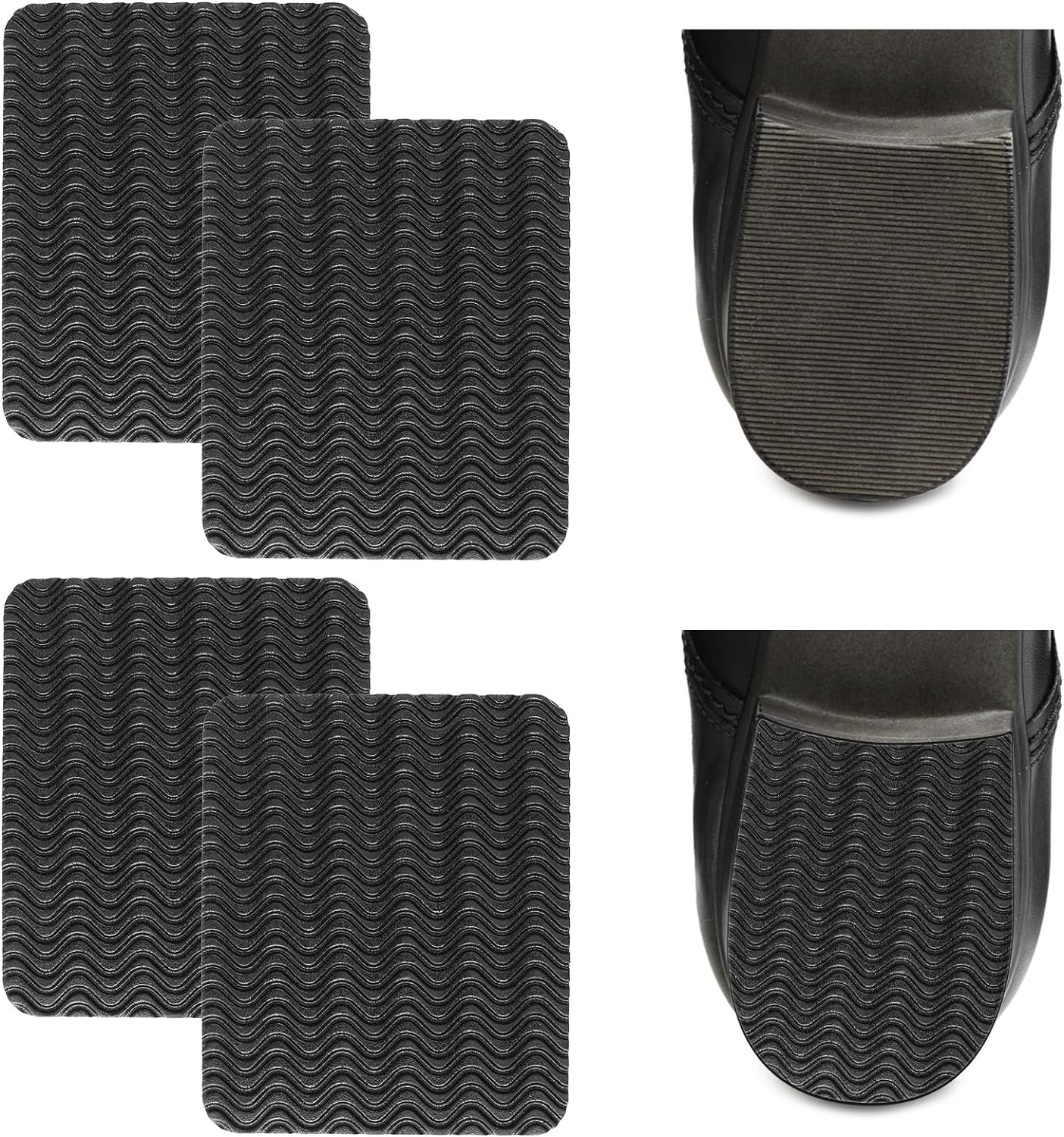 Shoe Heel Repair Kit – 4 Adhesive Pads for Cushioning & Leather Sole Repair