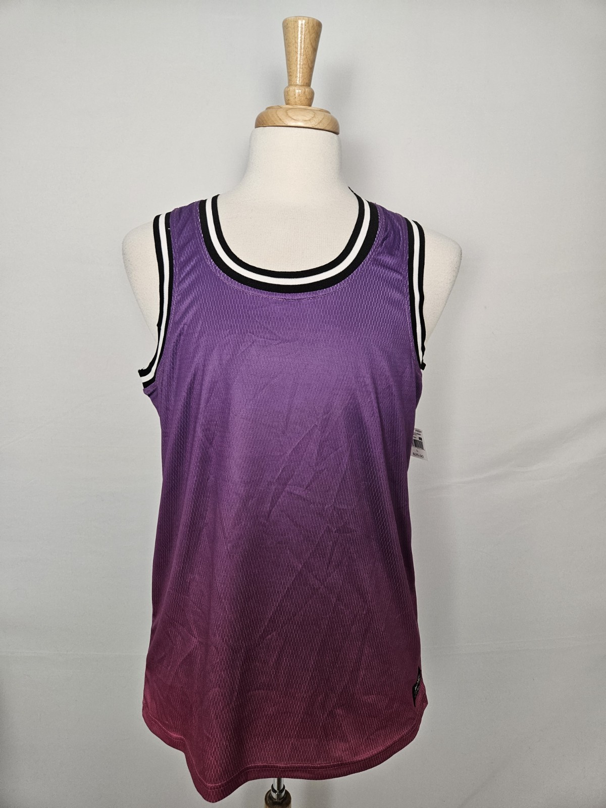 WESC Basketball Tank Gradient Pink Glo Purple To Pink Ombre Men’s Large NWT