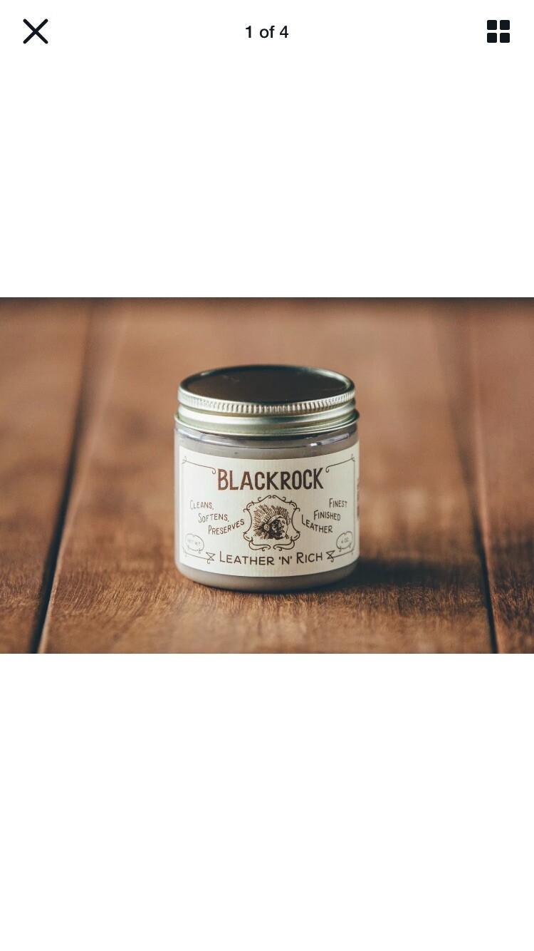 Blackrock Leather N Rich Leather Cleaner Conditioner Protector 4 Oz Made In USA