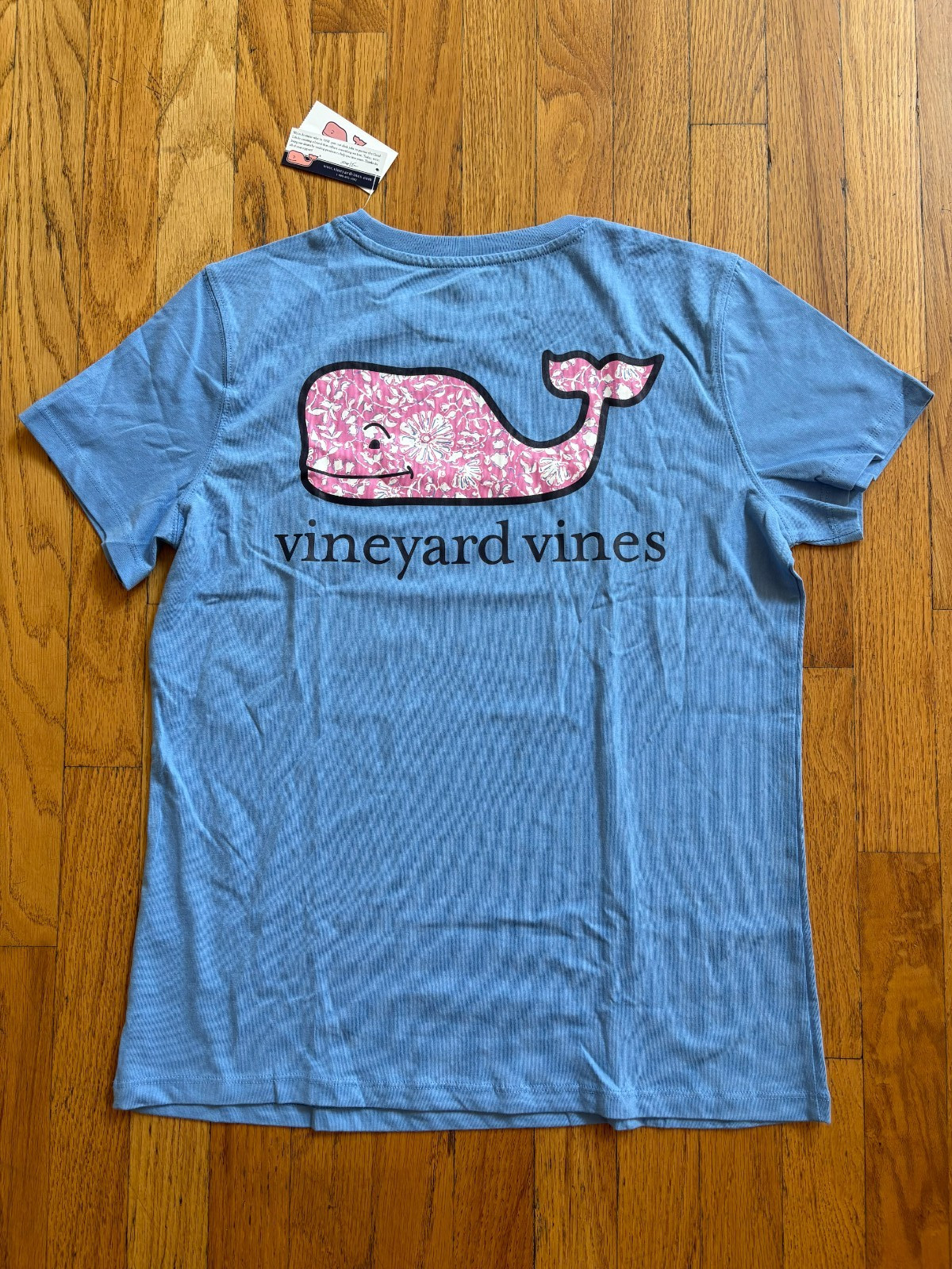 NWT Women’s Vineyard Vines Bayside Blue Pocket T-Shirt Size S, M, L, XL