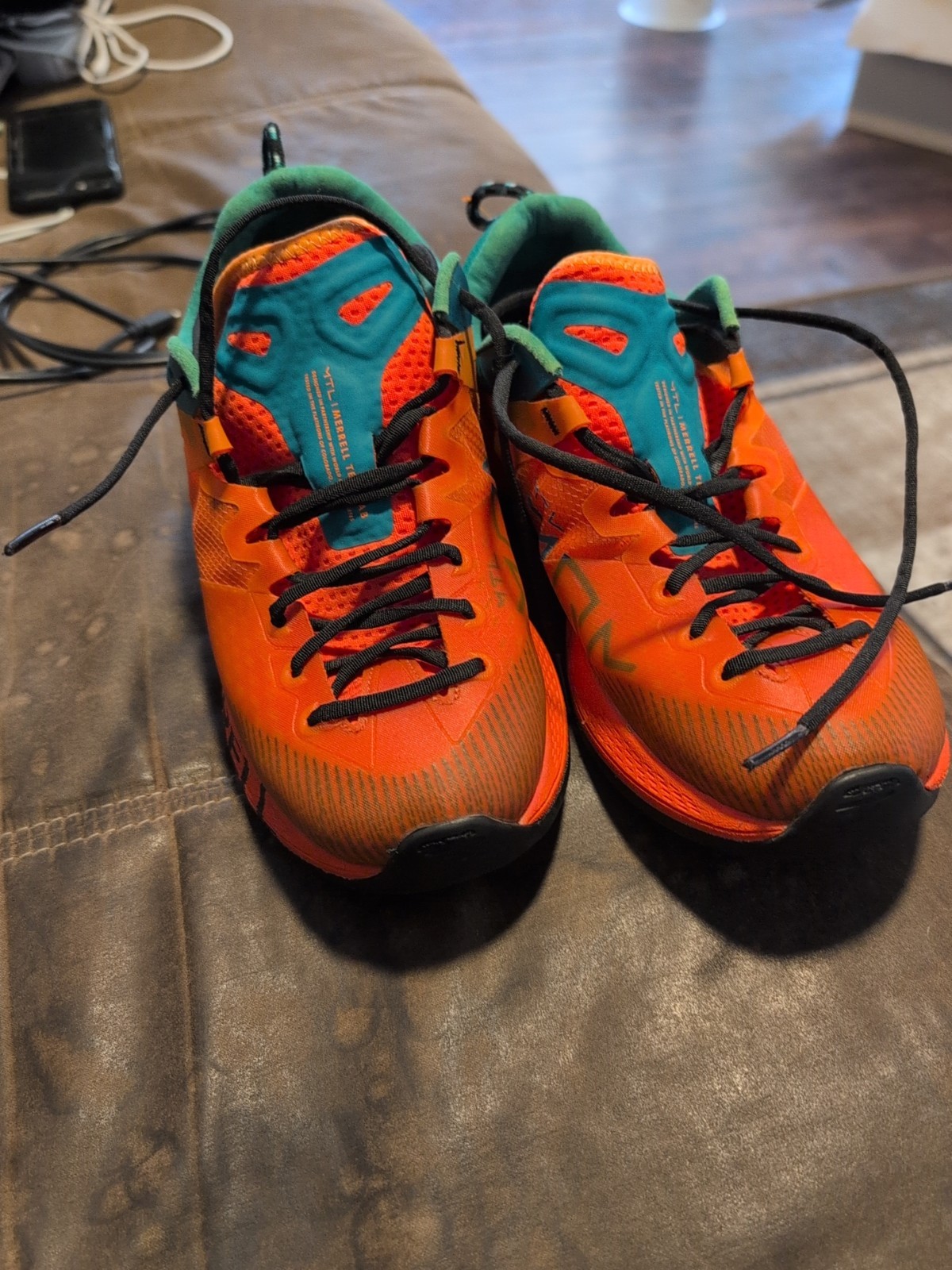 Merrell Womens Size 9 MTL MQM Tangerine Mineral Outdoors Hiking Shoes Sneakers