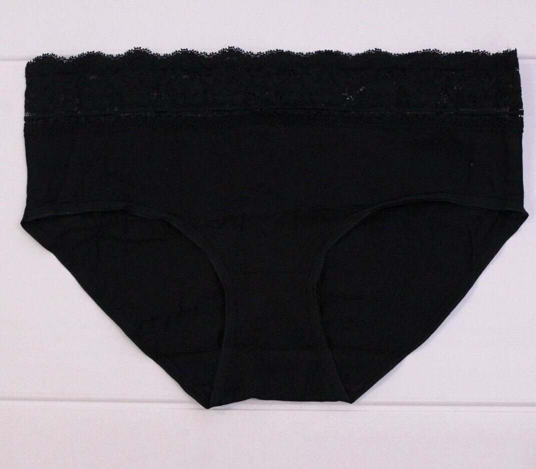 Ex M & S Ladies 5 Pack Cotton Lycra Lace High Rise Shorts Briefs Midis Underwear