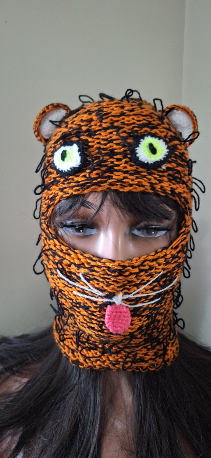 Bear Balaclava Hat with Ears – Handmade Ski Mask – Cute Costume Hood