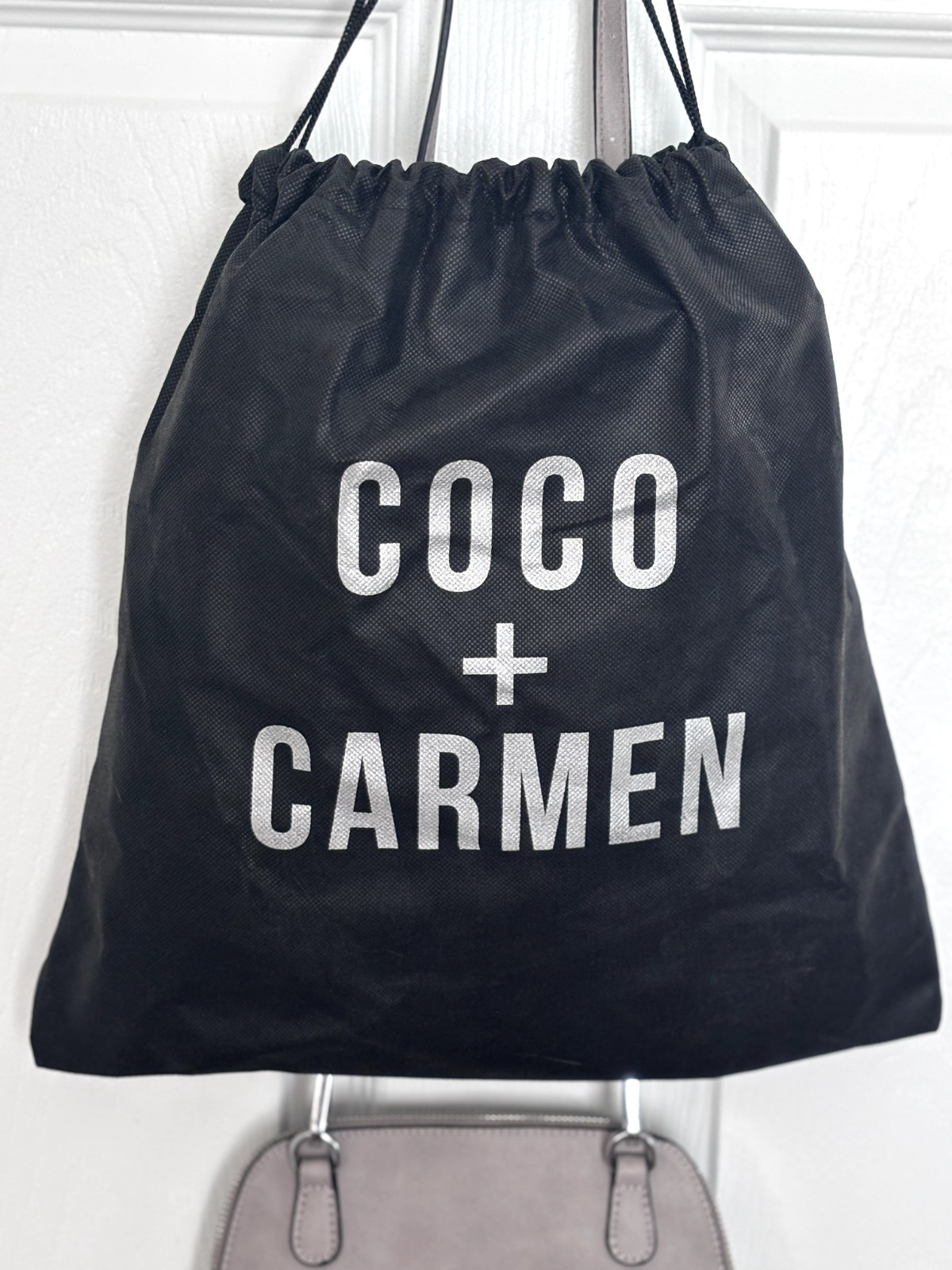 New COCO + CARMEN Gray Crossbody 100% Vegan Leather Bag/Purse w/Dust Bag