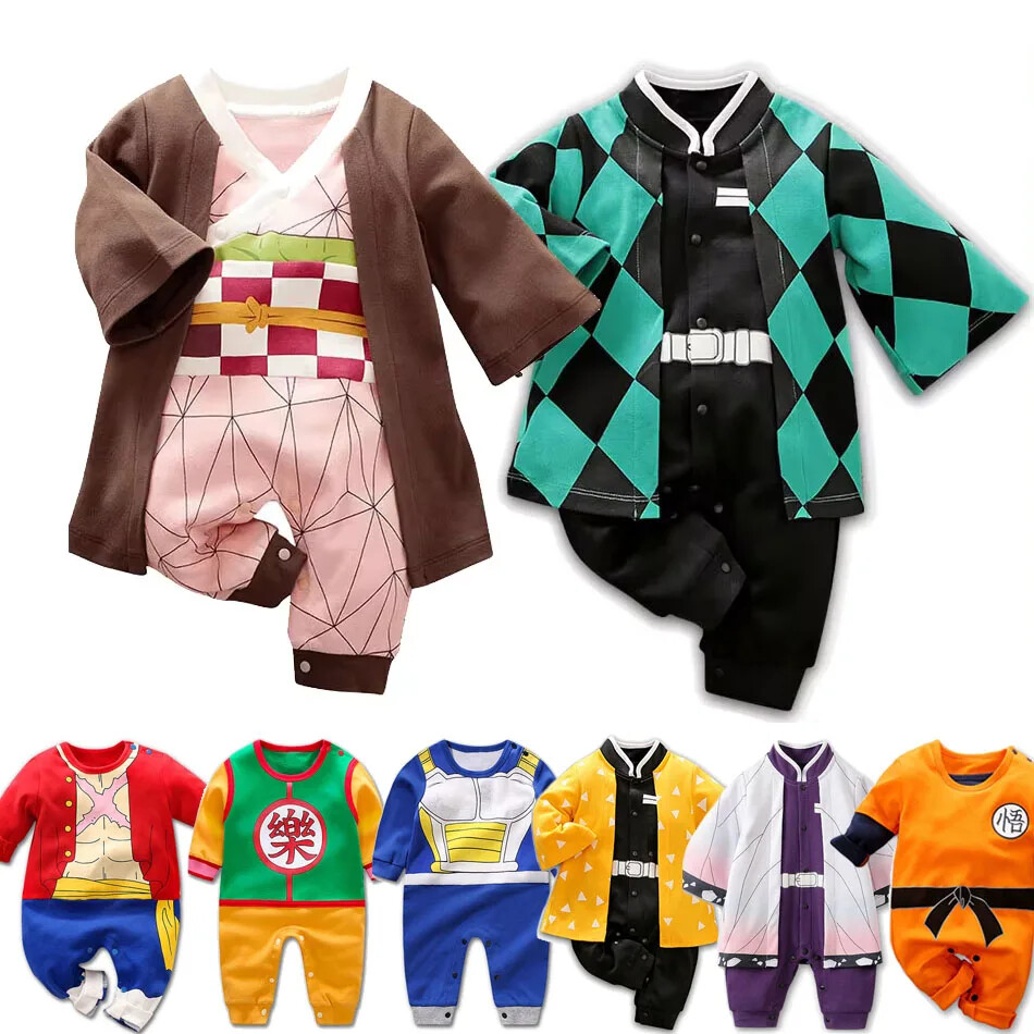 0-18 Months Anime Baby Rompers Newborn Cosplay Costume Infant