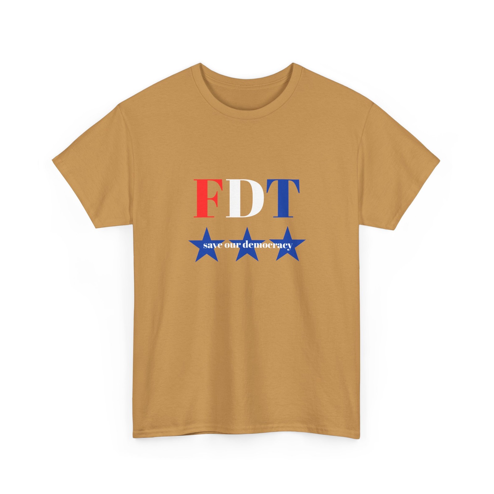 FDT red white & blue stars tee | Save Democracy Gift Protest T-Shirt 4th of July