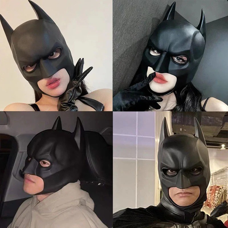 2026 NEW Batman Full Mask With Cowl Adult The Dark Knight Rises Cosplay Props