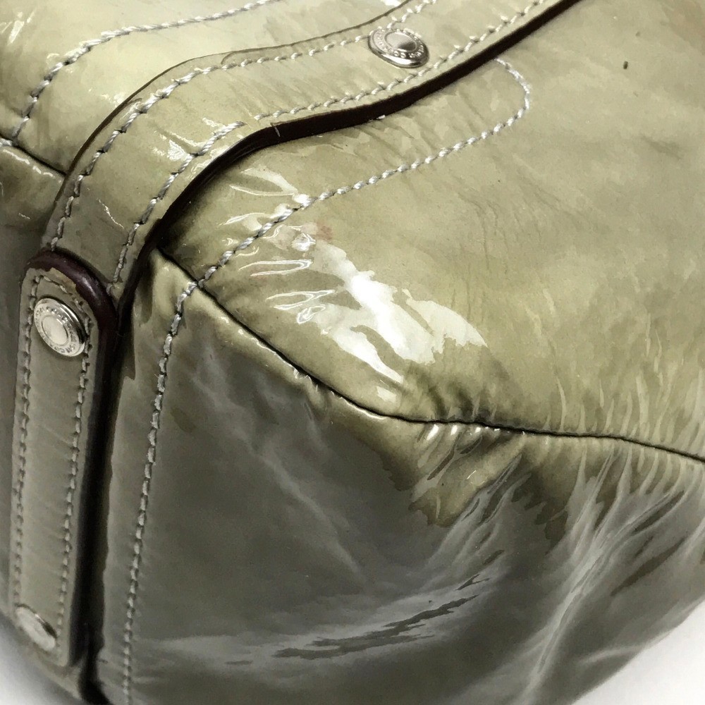 COACH 17065 Tote Bag Men’s Patent Andy Cinched Shoulder Bag Patent Leather