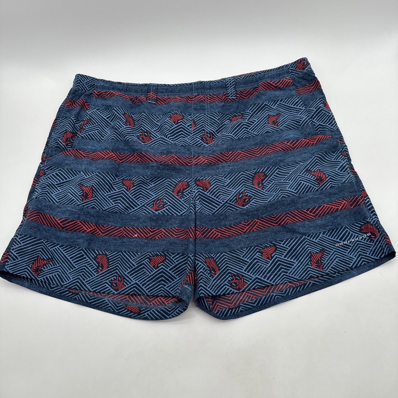 Columbia Omni Shade Sportswear Beach Shorts Men XL Multicolor Striped.#24917
