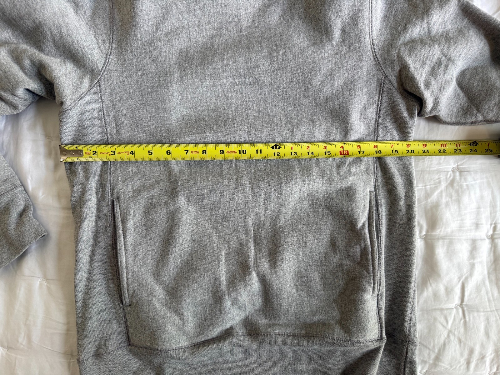 3sixteen Gray Heavyweight Sweatshirt Men M Made in Canada