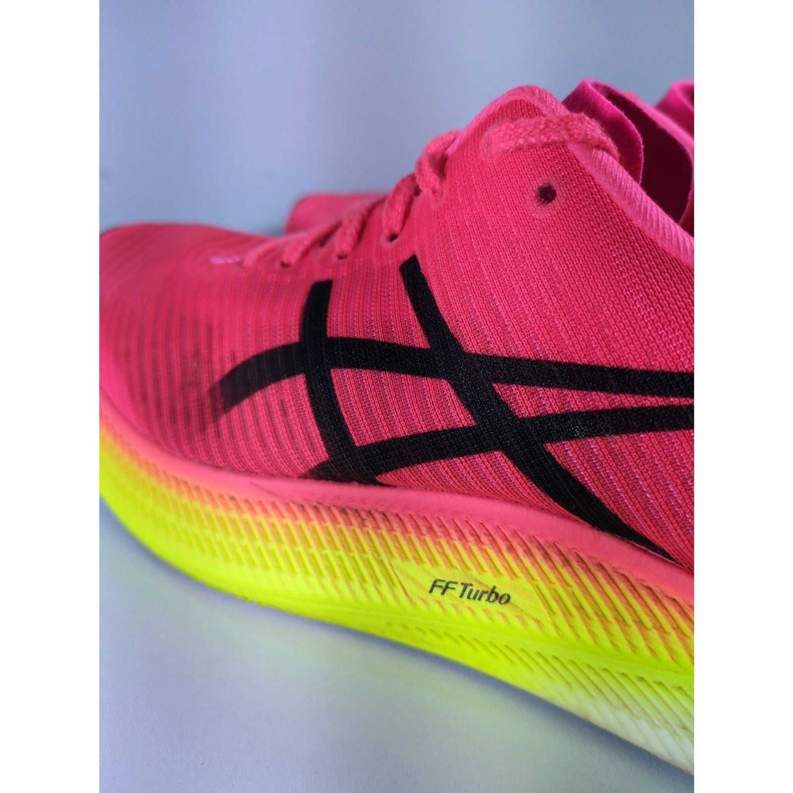 ASICS Metaspeed Sky Running Shoes Men’s 10.5 Pink Yellow Carbon Plate Road